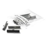 Surgical 304 Grade Stainless Steel Flat Ribbon Crimp End Findings with Teeth~Sold Individually