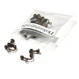 Plated Brass Metal Clip On Adjustable Screw Back 4.5mm Ball & Open Loop Fake Earring Findings~Sold Individually