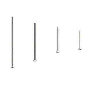 Surgical Stainless Steel  21 Gauge 0.71mm Headpins with Flat Head End~Sold Individually