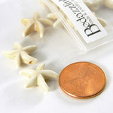 Synthetic Turquoise Stone Star Shaped Beach Themed Starfish Jewelry Fish Beads with 1.5mm Hole
