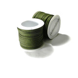 15 Foot Spool Faux Flat Suede Lace Cord 3mm Wide 20 Pound Test Imitation Leather~Sold Individually