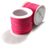 15 Foot Spool Faux Flat Suede Lace Cord 3mm Wide 20 Pound Test Imitation Leather~Sold Individually