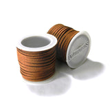 15 Foot Spool Faux Flat Suede Lace Cord 3mm Wide 20 Pound Test Imitation Leather~Sold Individually