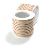 15 Foot Spool Faux Flat Suede Lace Cord 3mm Wide 20 Pound Test Imitation Leather~Sold Individually