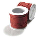 15 Foot Spool Faux Flat Suede Lace Cord 3mm Wide 20 Pound Test Imitation Leather~Sold Individually
