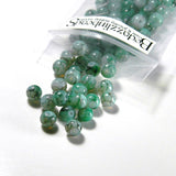 Marble Blended Tie Dye 6mm Round Glass Beads With 1mm Hole~Sold Individually