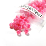 Marble Blended Tie Dye 6mm Round Glass Beads With 1mm Hole~Sold Individually