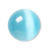 Grade A 12mm (1/2 inch) x 3mm Glass Cat's Eye Round Domed Flat Back Cabochon Embellishments with Defined Eyes~Sold Individually