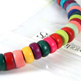 Wooden 8mm Round x 4mm Thick Rondelle Spacer Natural Wood Beads~Sold by the Strand