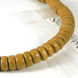 Wooden 8mm Round x 4mm Thick Rondelle Spacer Natural Wood Beads~Sold by the Strand