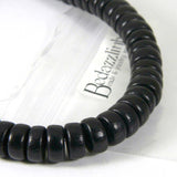 Wooden 8mm Round x 4mm Thick Rondelle Spacer Natural Wood Beads~Sold by the Strand