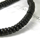 Wooden 8mm Round x 4mm Thick Rondelle Spacer Natural Wood Beads~Sold by the Strand