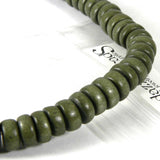 Wooden 8mm Round x 4mm Thick Rondelle Spacer Natural Wood Beads~Sold by the Strand