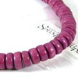 Wooden 8mm Round x 4mm Thick Rondelle Spacer Natural Wood Beads~Sold by the Strand