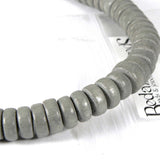 Wooden 8mm Round x 4mm Thick Rondelle Spacer Natural Wood Beads~Sold by the Strand