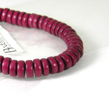 Wooden 8mm Round x 4mm Thick Rondelle Spacer Natural Wood Beads~Sold by the Strand