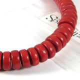 Wooden 8mm Round x 4mm Thick Rondelle Spacer Natural Wood Beads~Sold by the Strand