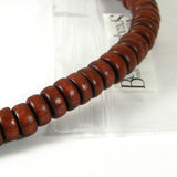Wooden 8mm Round x 4mm Thick Rondelle Spacer Natural Wood Beads~Sold by the Strand