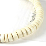 Wooden 8mm Round x 4mm Thick Rondelle Spacer Natural Wood Beads~Sold by the Strand